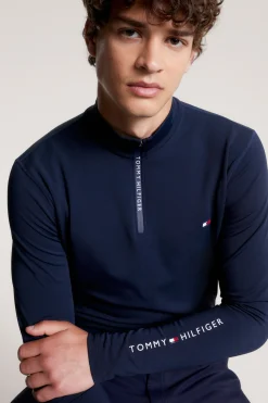 Tommy Hilfiger Equestrian 1/4 Zip Thermo Herren Langarm-Shirt*Herren Shirts & Polos Für Herren