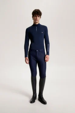 Tommy Hilfiger Equestrian 1/4 Zip Thermo Herren Langarm-Shirt*Herren Shirts & Polos Für Herren