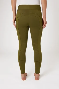 Horze Active Damen Winter Vollbesatzreitleggings mit Handytasche*Damen Thermoreithosen Und -Reitleggins Für Damen