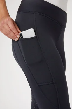 Horze Active Damen Winter Vollbesatzreitleggings mit Handytasche*Damen Thermoreithosen Und -Reitleggins Für Damen