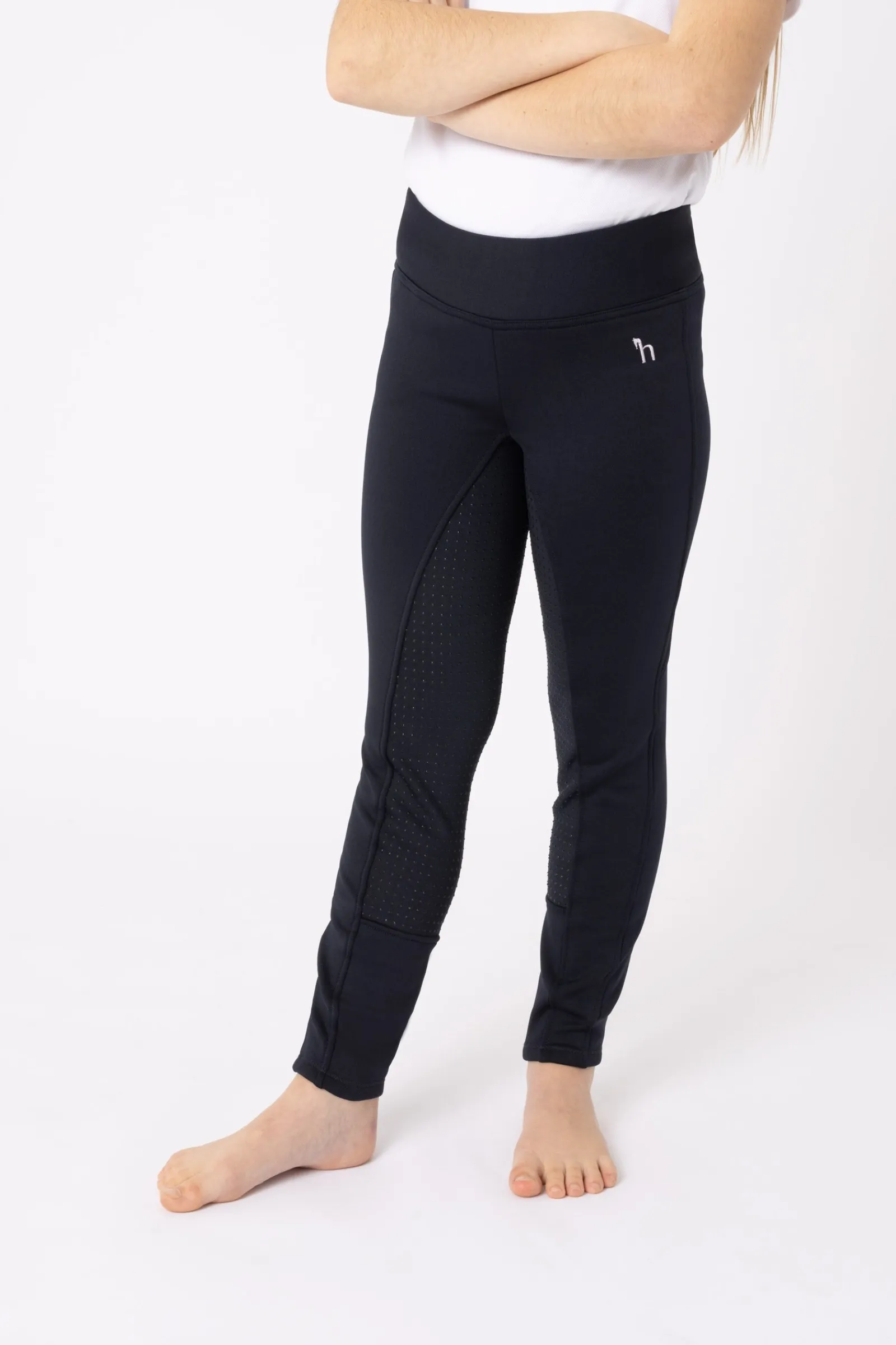 Horze Active Kinder Winter Reitleggings mit Silikonvollbesatz*Kinder Reitleggings Für Kinder