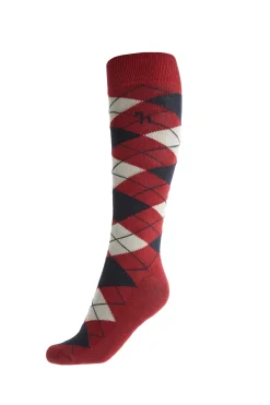 Horze Alana karierte Winterreitstrümpfe* Kniestrümpfe & Reitsocken