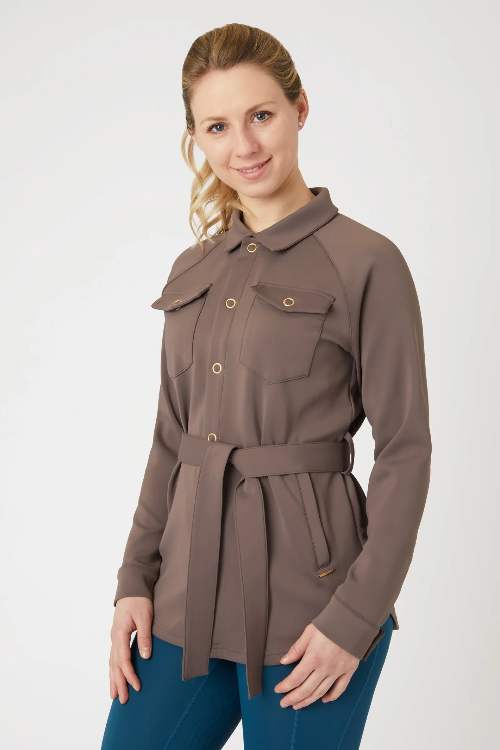 Horze Alyssa Damen Hemdjacke*Damen Damenpullover & Hoodies