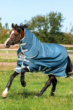 Horseware Amigo AmEco 12 Plus Weidedecke mit abnehmbarem Halsteil, 100g* Leichte Weidedecken
