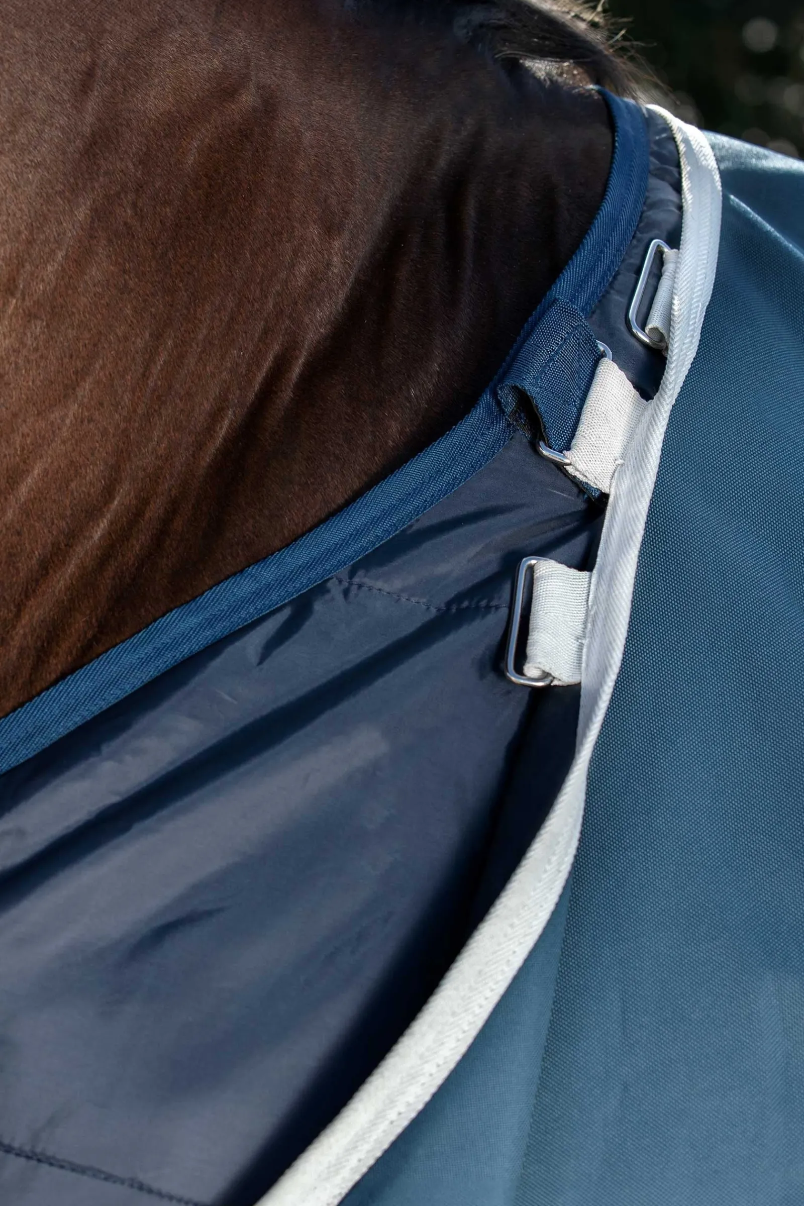 Horseware Amigo AmEco 12 Plus Weidedecke mit abnehmbarem Halsteil, 0 g* Leichte Weidedecken