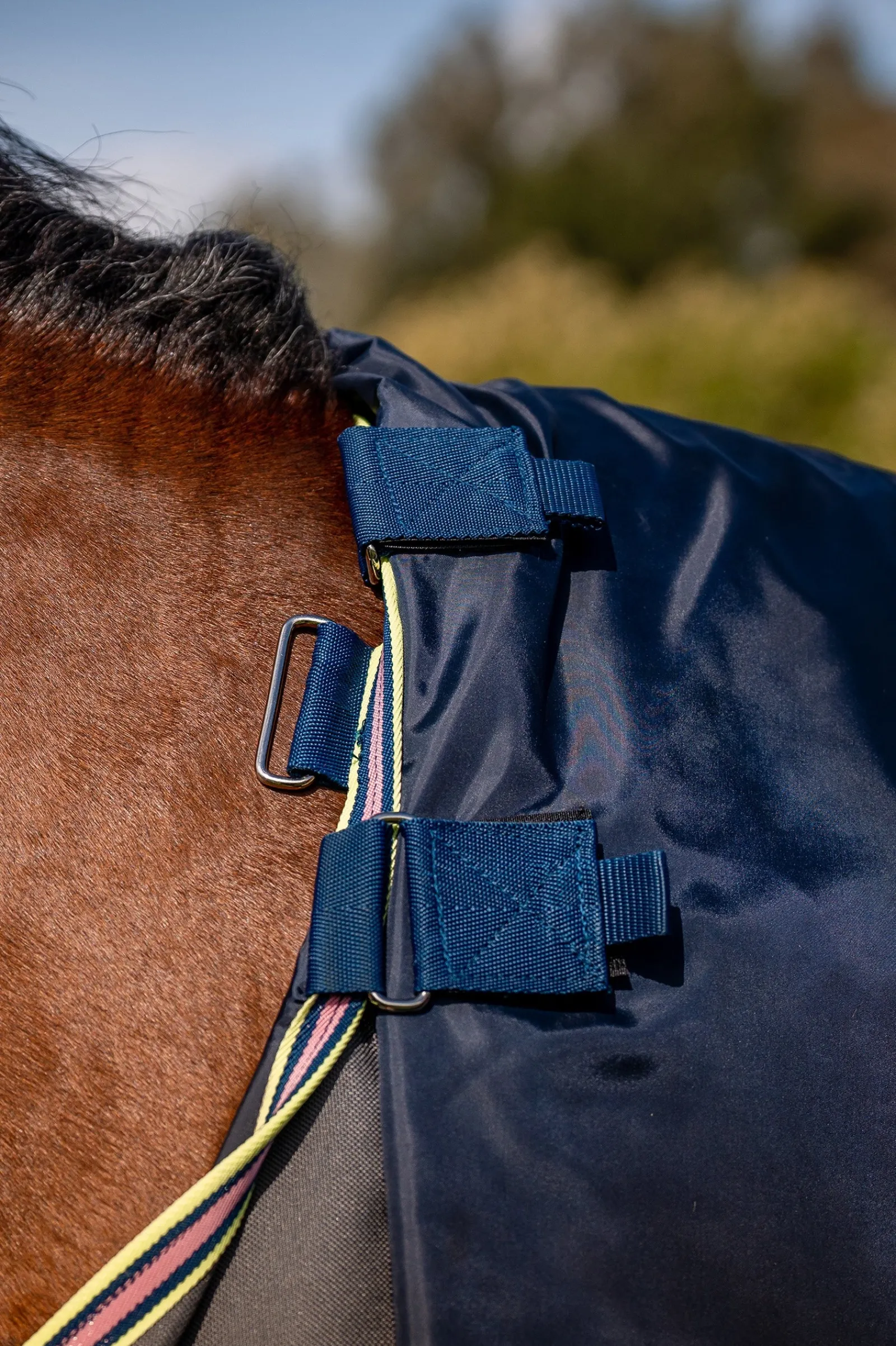 Horseware Amigo Bravo 12 Plus Weidedecke mit abnehmbarem Halsteil, 0g* Leichte Weidedecken