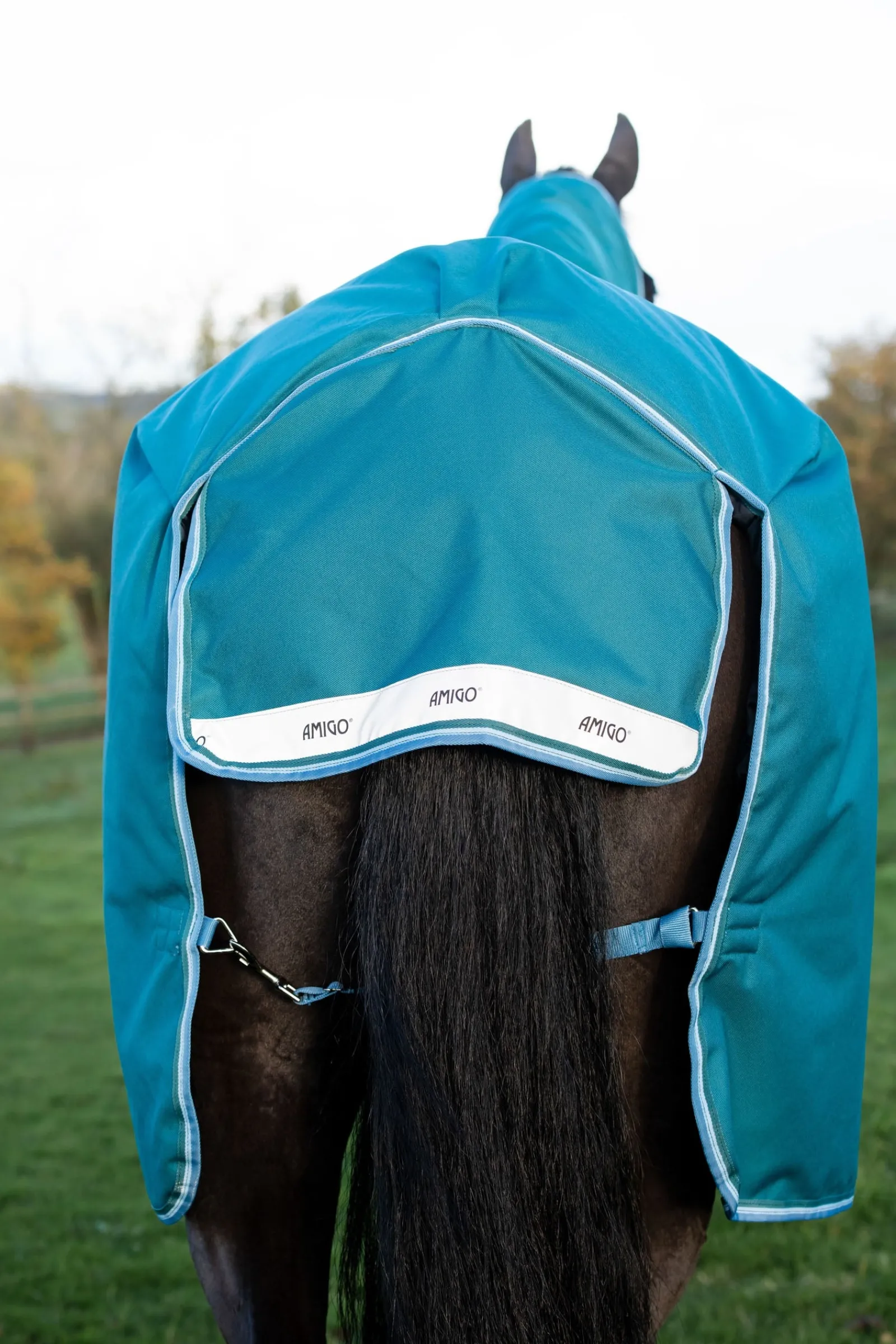 Horseware Amigo Bravo 12 Plus Weidedecke mit abnehmbarem Hals, 400g* Mittelschwere & Schwere Winterdecken