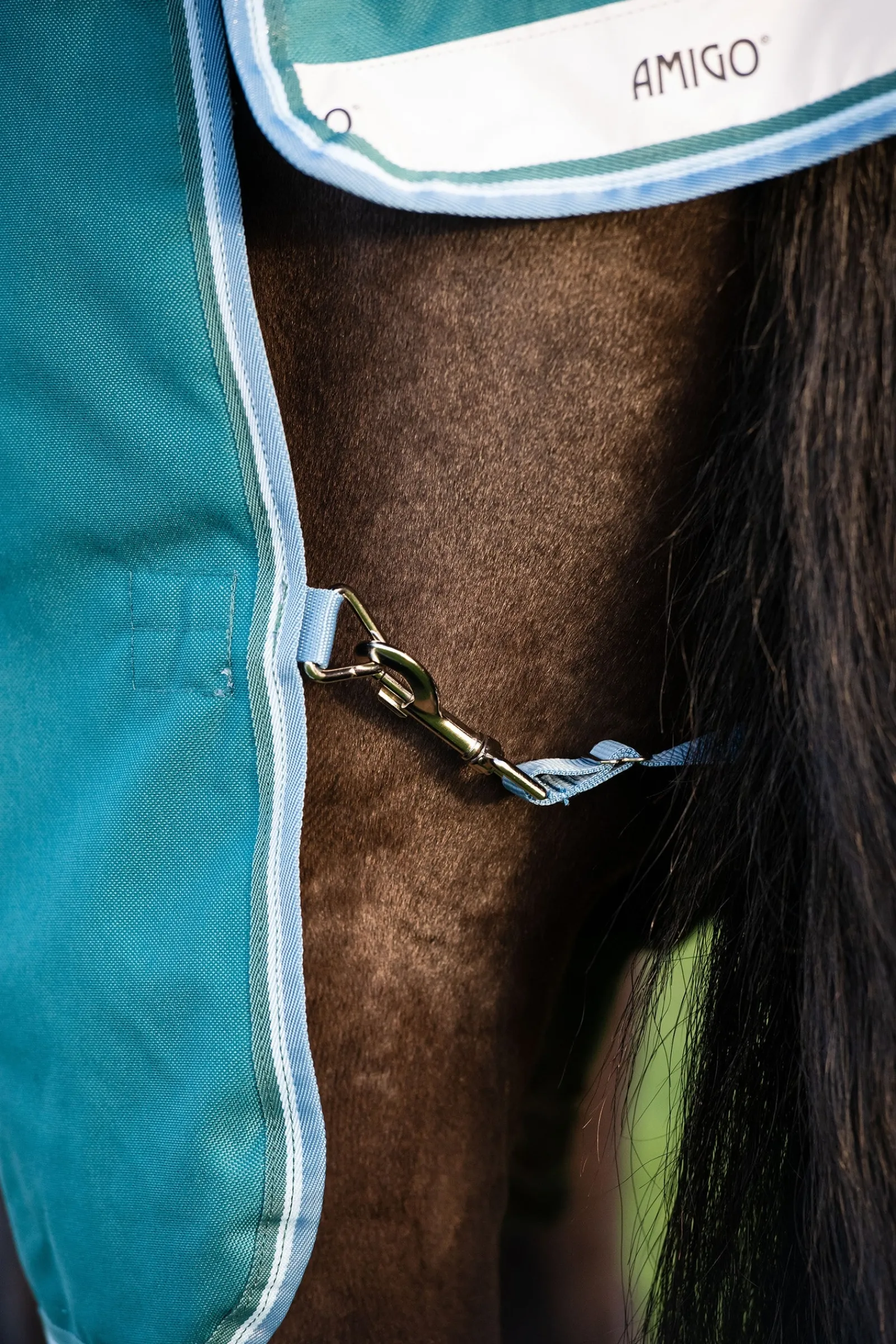 Horseware Amigo Bravo 12 Wug Weidedecke mit hohem Hals, 0 g* Leichte Weidedecken