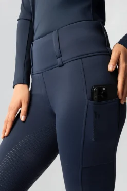 Horze Anya Damen Hybrid Thermo-Reithose mit Fullgrip*Damen Reitleggings Für Damen
