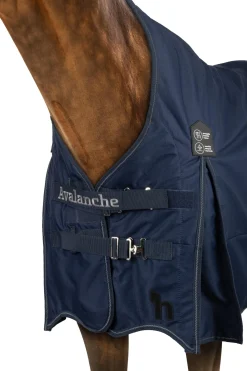 Horze Avalanche 1200D Regendecke mit hohem Hals und Fleecefütterung* Leichte Weidedecken