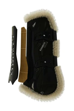 Kentucky Horsewear Bamboo Elastik Gamaschen mit veganem Lammfell* Gamaschen