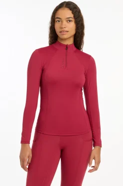 LeMieux Baselayer mit Reißverschluss*Damen Shirts & Polos Für Damen