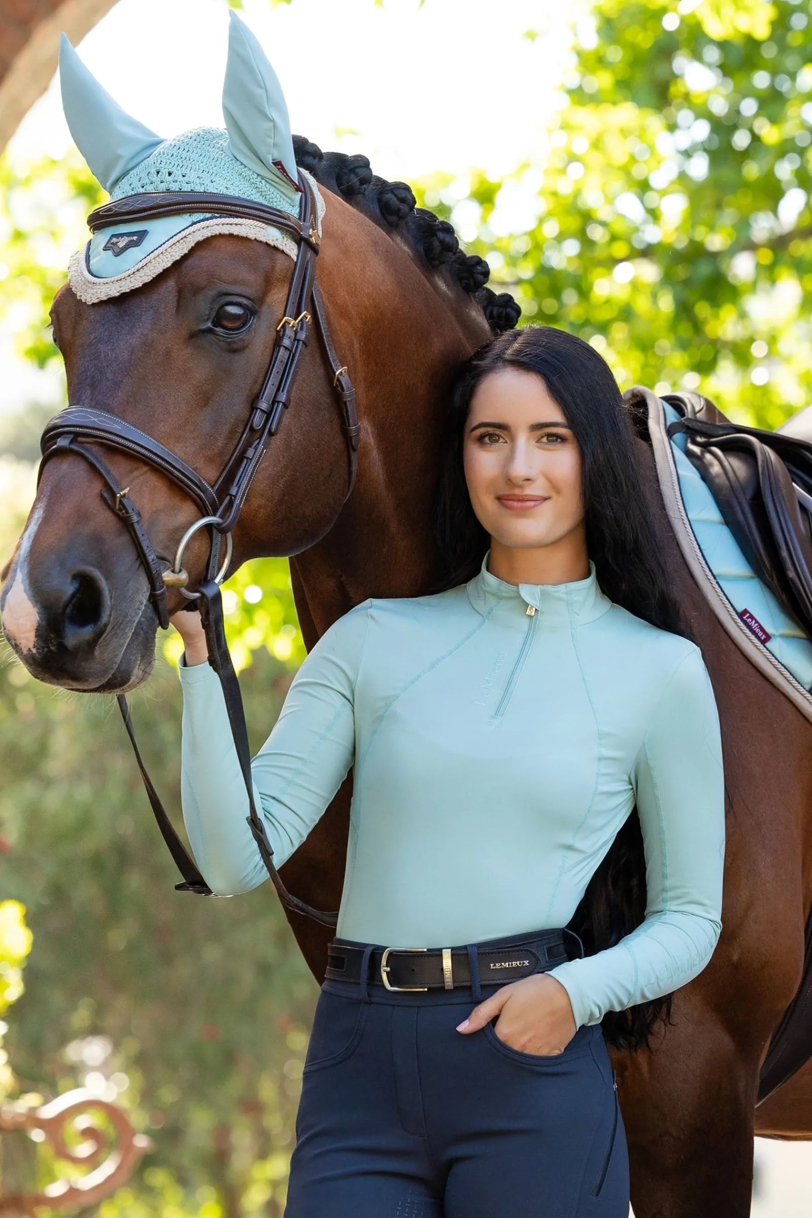 LeMieux Baselayer mit Reißverschluss*Damen Shirts & Polos Für Damen