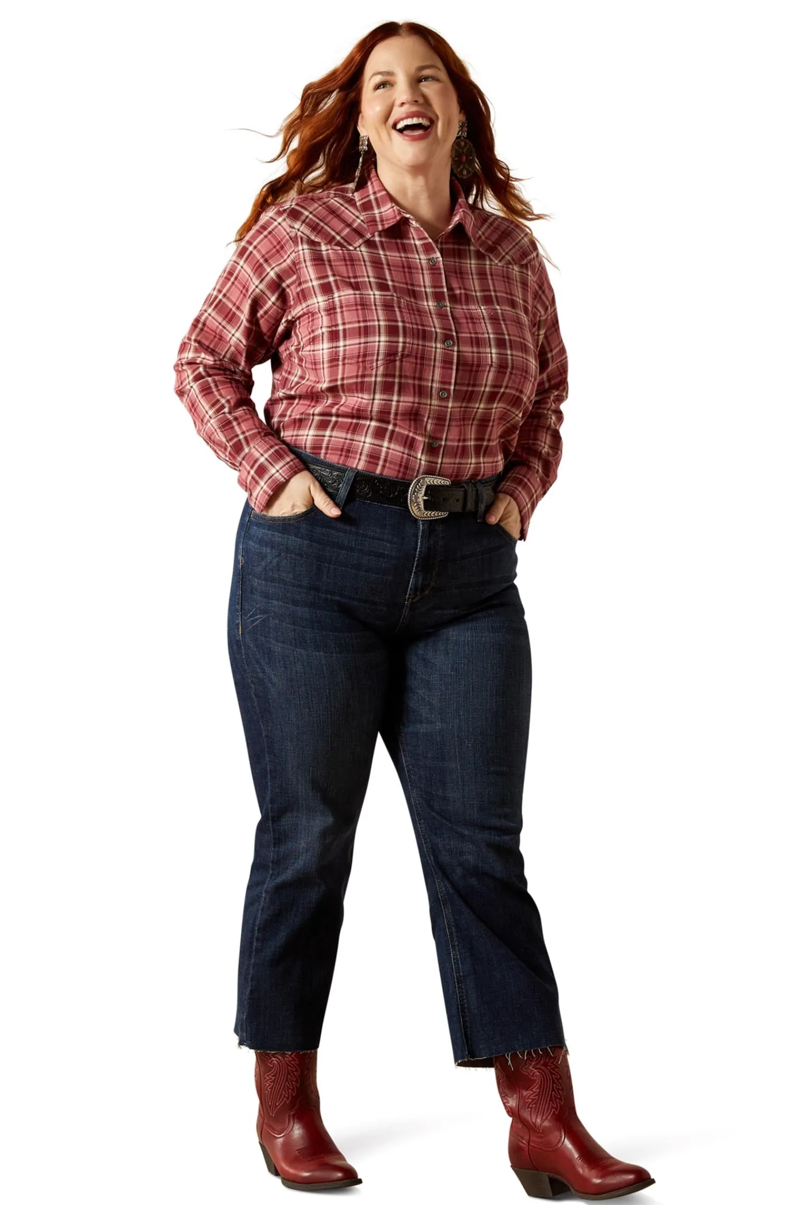 Ariat Billie Jean Damen Hemdbluse mit langen Ärmeln*Damen Shirts & Polos Für Damen