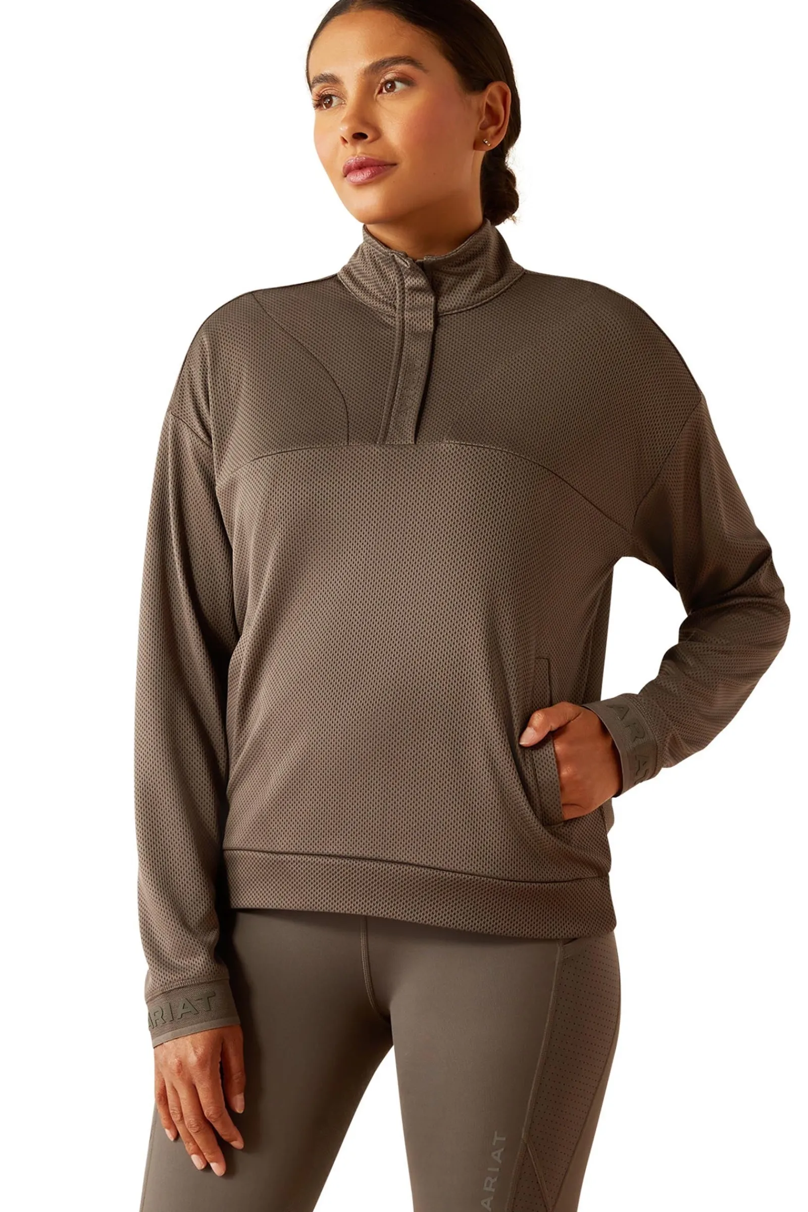 Ariat Breathe Damen Sweatshirt mit 1/2 Reißverschluss*Damen Shirts & Polos Für Damen