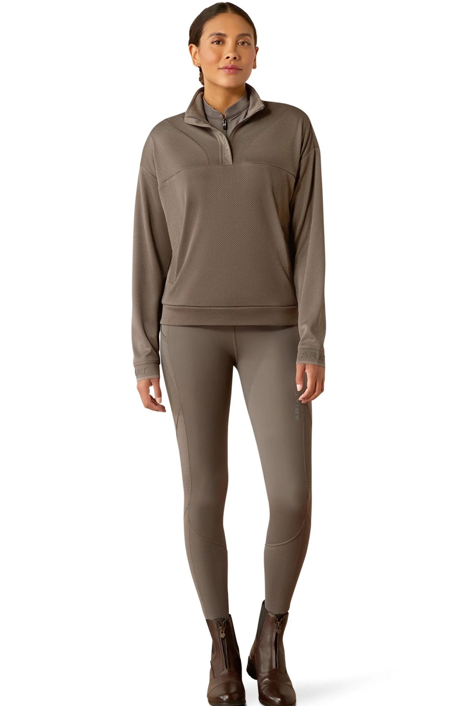 Ariat Breathe Damen Sweatshirt mit 1/2 Reißverschluss*Damen Shirts & Polos Für Damen