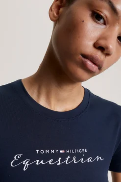 Tommy Hilfiger Equestrian Brooklyn Kurzarm-T-Shirt mit Motiv*Damen Shirts & Polos Für Damen