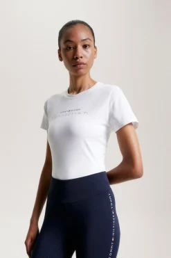 Tommy Hilfiger Equestrian Brooklyn Kurzarm-T-Shirt mit Motiv*Damen Shirts & Polos Für Damen