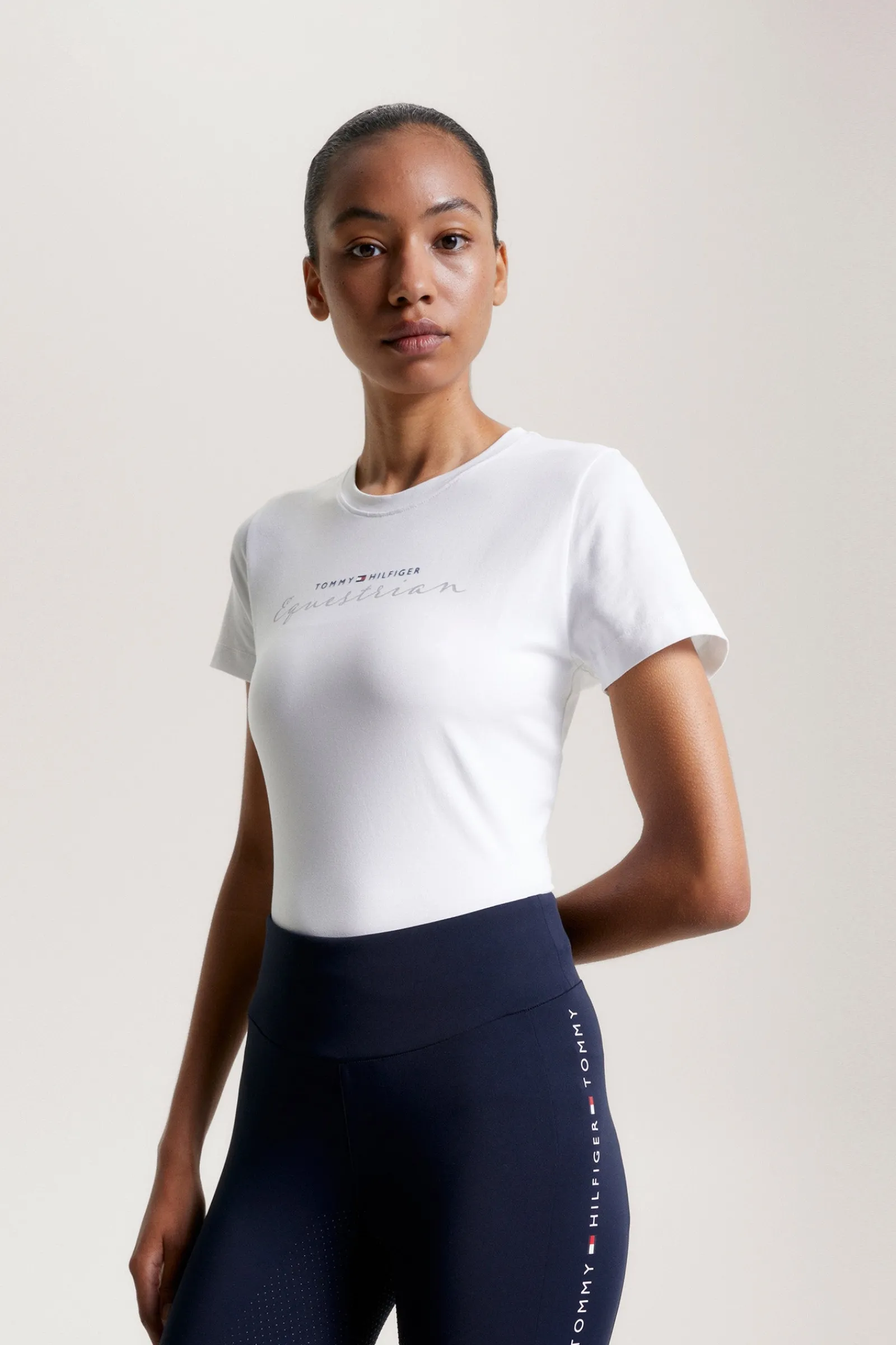 Tommy Hilfiger Equestrian Brooklyn Kurzarm-T-Shirt mit Motiv*Damen Shirts & Polos Für Damen