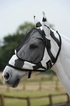 Bucas Buzz-Off Zebra Deluxe Fliegenmaske* Fliegenmasken & Fliegenfransen