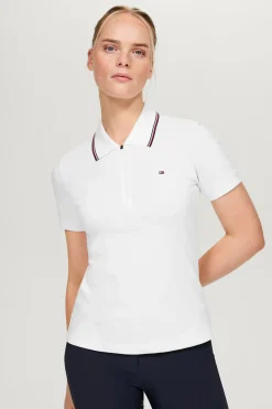 Tommy Hilfiger Equestrian Camden Damenpolo mit Reißverschluss*Damen Shirts & Polos Für Damen