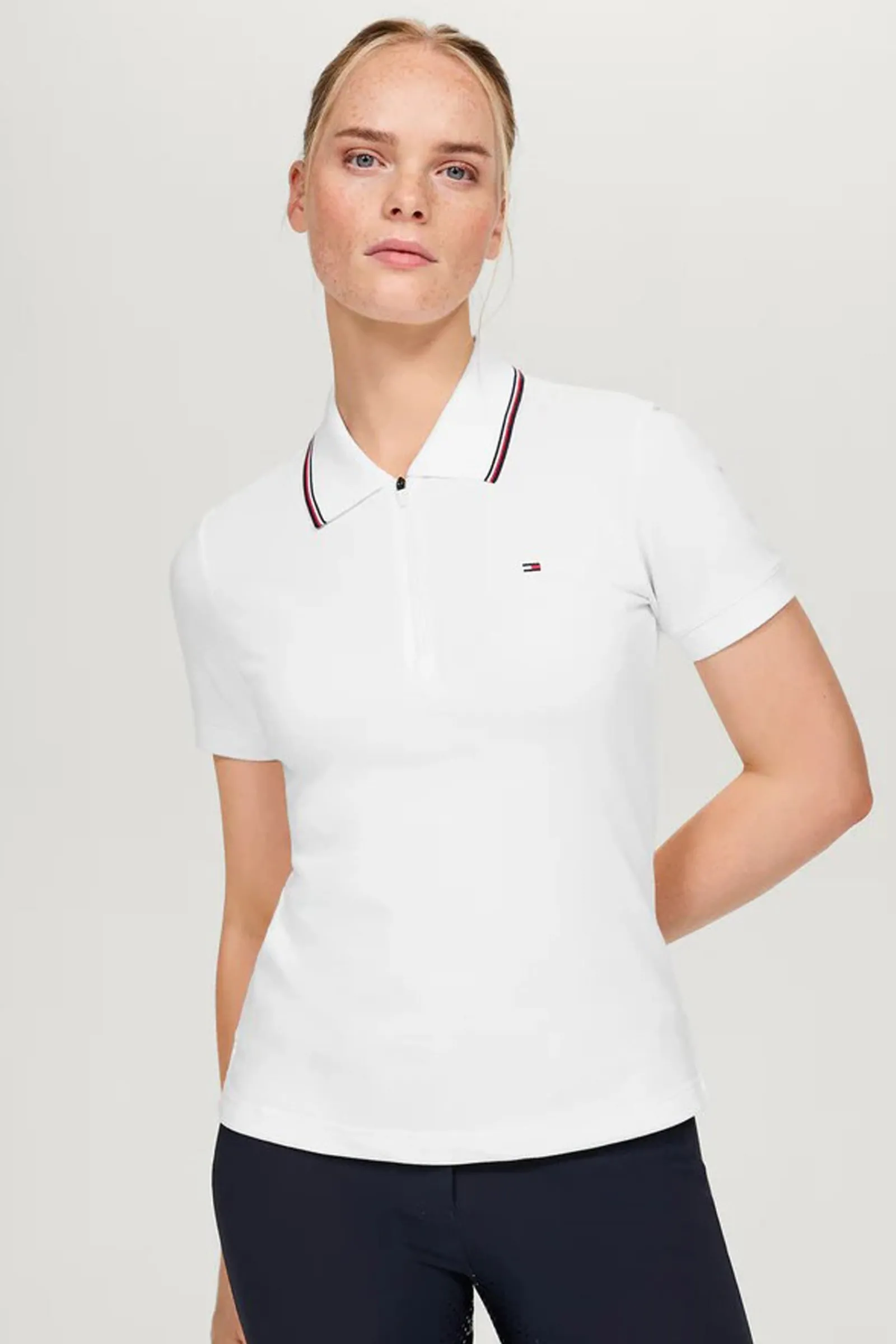 Tommy Hilfiger Equestrian Camden Damenpolo mit Reißverschluss*Damen Shirts & Polos Für Damen