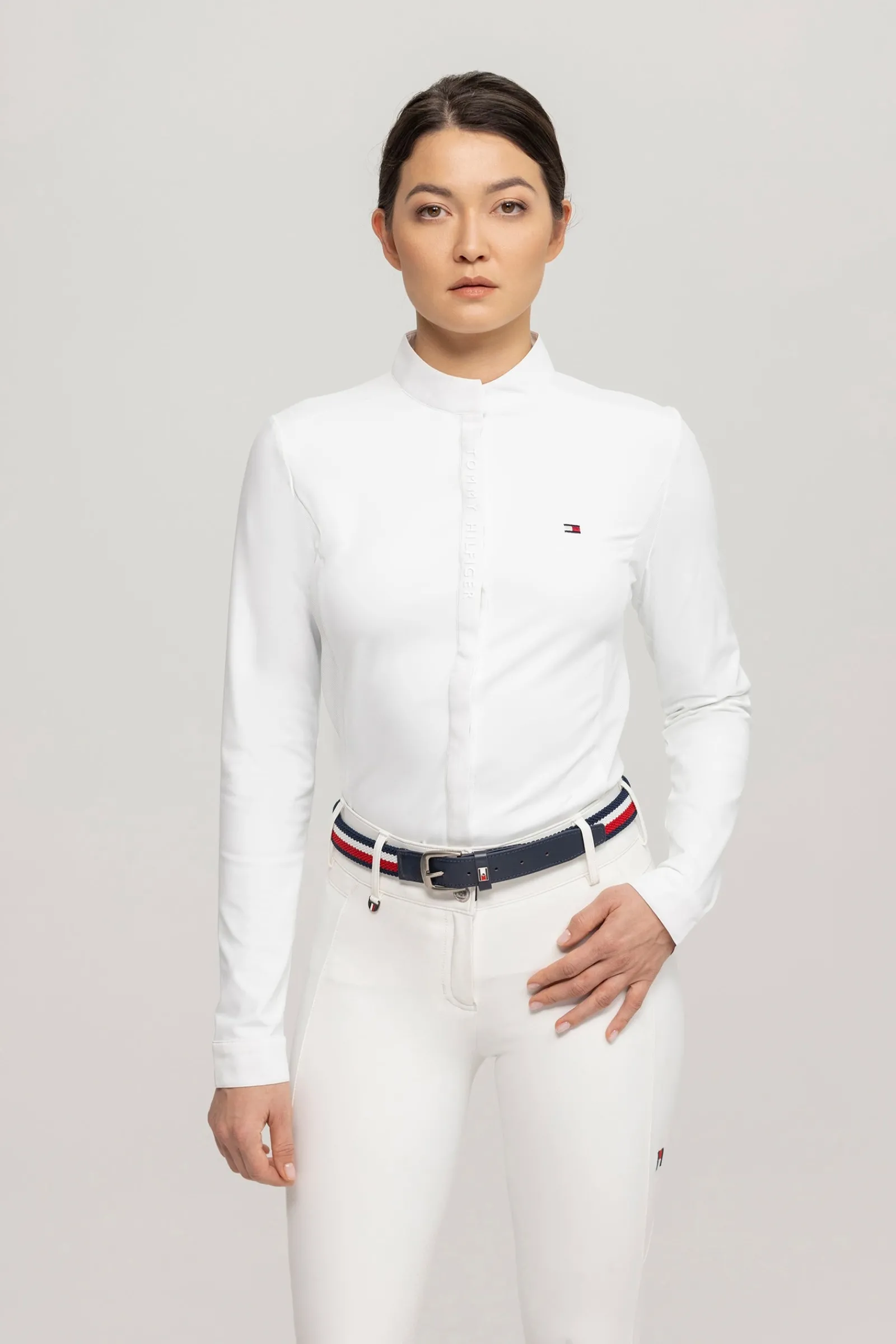 Tommy Hilfiger Equestrian Charlotte Damen Turniershirt mit Knopfleiste*Damen Shirts & Polos Für Damen