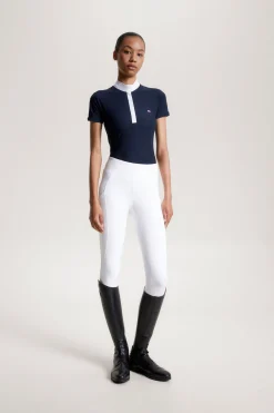 Tommy Hilfiger Equestrian Chelsea Kühlendes Kurzarm-Poloshirt mit Logo*Damen Shirts & Polos Für Damen