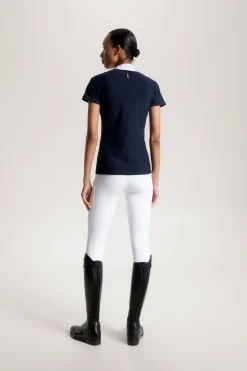 Tommy Hilfiger Equestrian Chelsea Kühlendes Kurzarm-Poloshirt mit Logo*Damen Shirts & Polos Für Damen