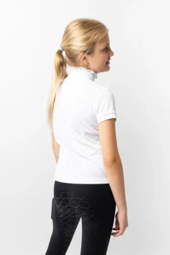 Horze Christel Kinder Turniershirt mit Kurzarm und Rüschen*Kinder Shirts & Polos Für Kinder