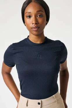 PS of Sweden Courtney S/S Gestreiftes Mesh-Shirt*Damen Shirts & Polos Für Damen