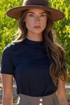 PS of Sweden Courtney S/S Gestreiftes Mesh-Shirt*Damen Shirts & Polos Für Damen