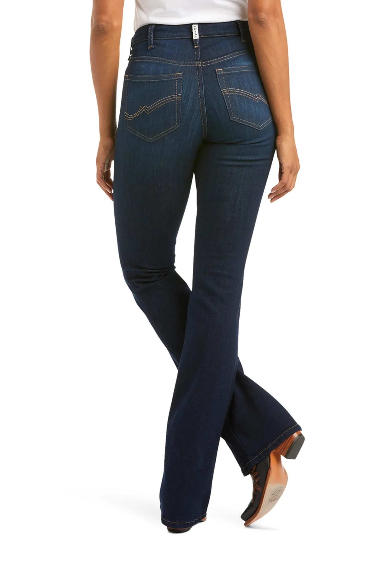 Ariat Damen Real High Rise Ballary Bootcut Jeans*Damen Reithose Für Damen Mit Vollbesatz
