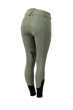 Horze Damen Reithose mit Silikonvollbesatz und hohem Bund*Damen Reithose Für Damen Mit Vollbesatz