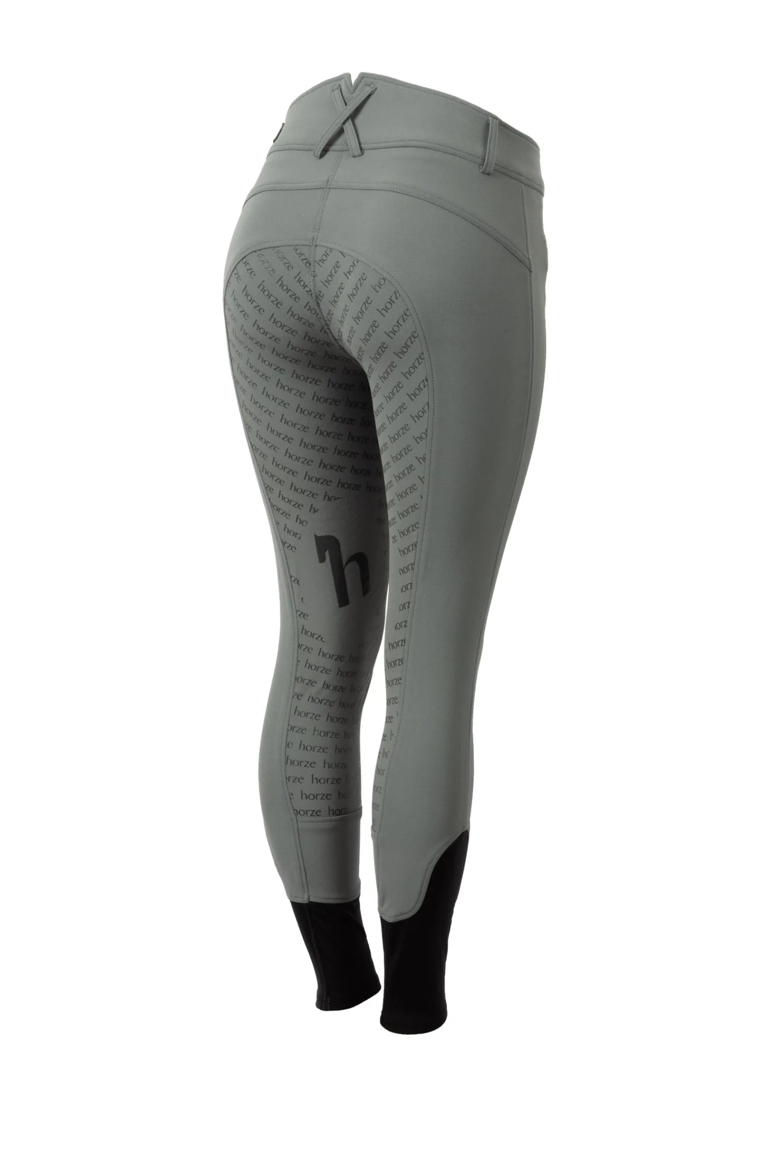 Horze Damen Reithose mit Silikonvollbesatz und hohem Bund*Damen Reithose Für Damen Mit Vollbesatz