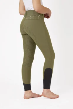 Horze Damen Vollbesatzreithose mit hohem Bund und Kristallen*Damen Reithose Für Damen Mit Vollbesatz