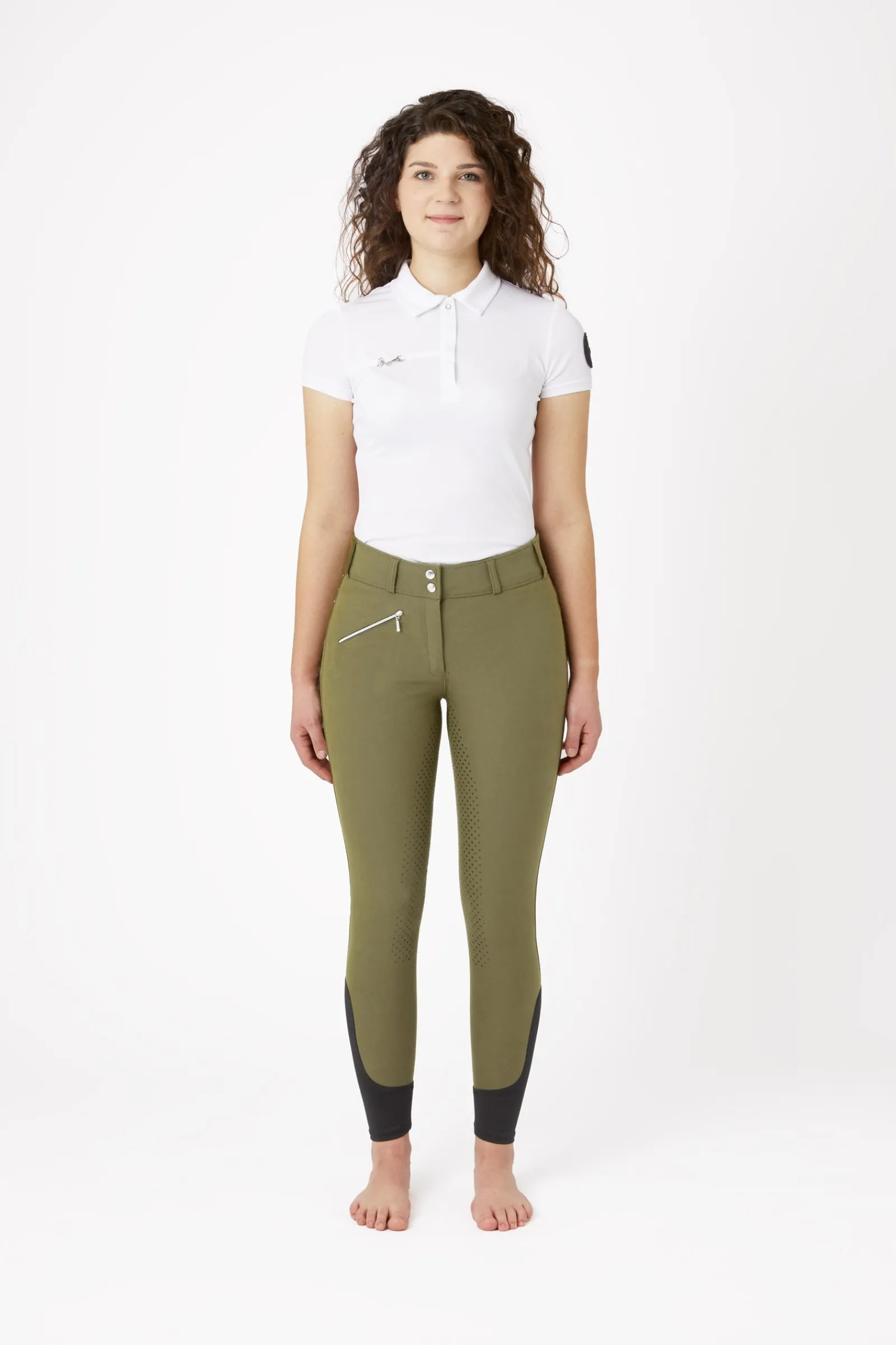 Horze Damen Vollbesatzreithose mit hohem Bund und Kristallen*Damen Reithose Für Damen Mit Vollbesatz
