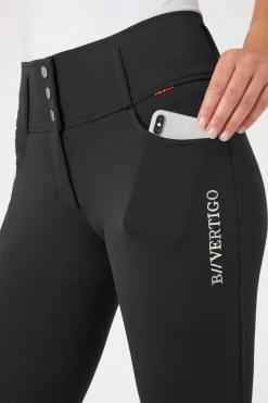 B Vertigo Damenreithose Meghan mit hohem Bund und Vollbesatz UPF 50+*Damen Reithose Für Damen Mit Vollbesatz