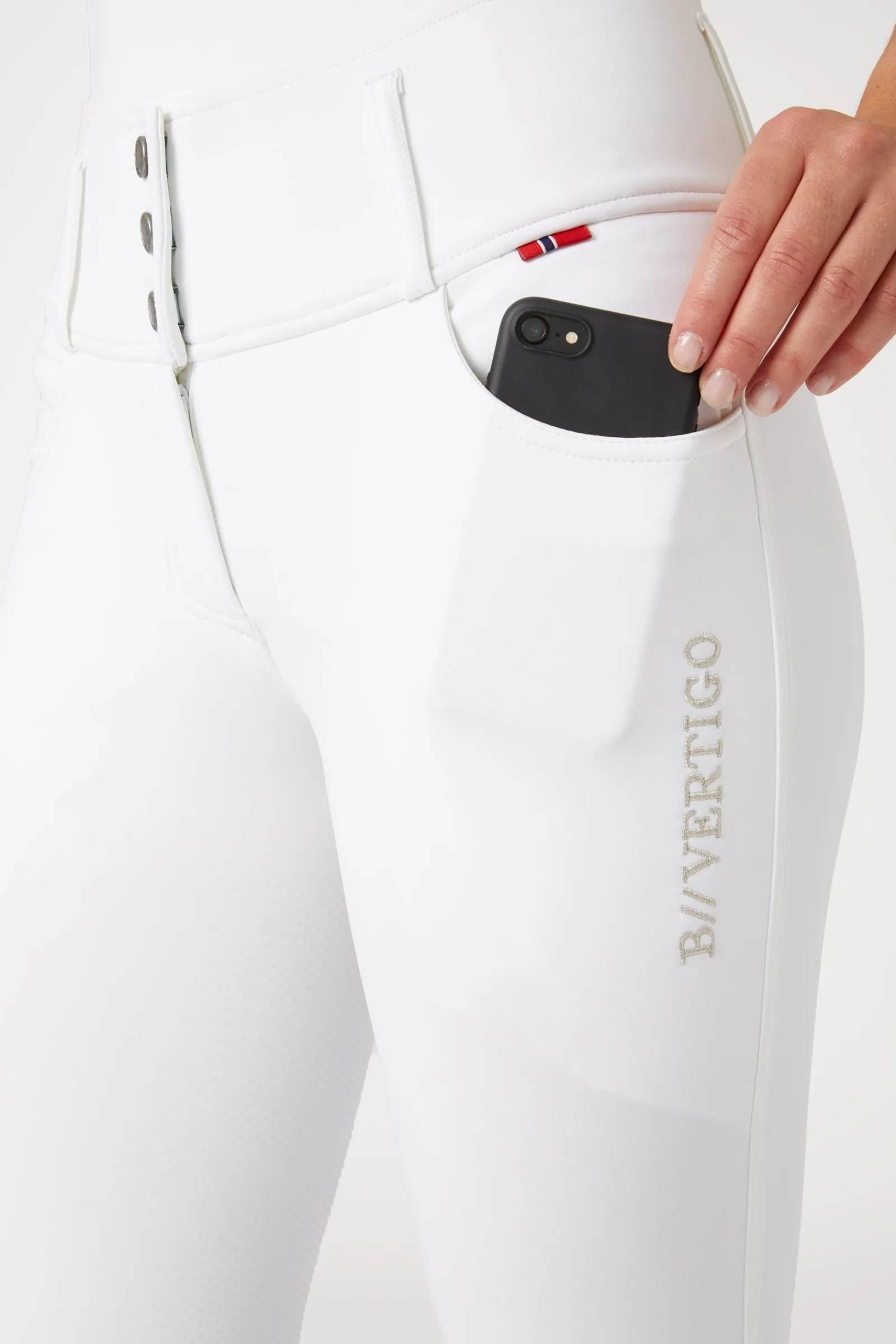 B Vertigo Damenreithose Meghan mit hohem Bund und Vollbesatz UPF 50+*Damen Reithose Für Damen Mit Vollbesatz