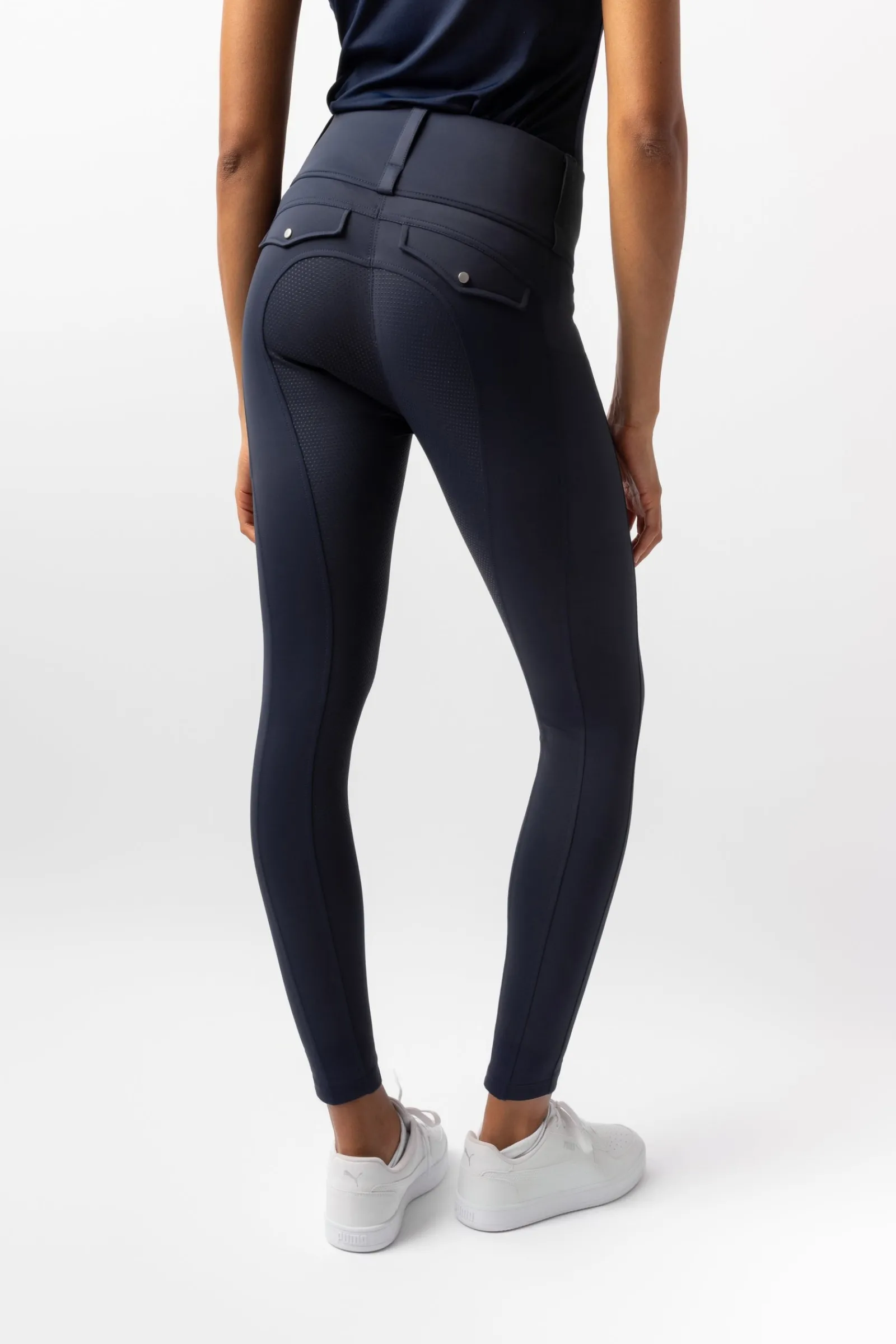 Horze Damenreitleggings Anya mit Vollbesatz aus Silikon UPF 50+*Damen Reitleggings Für Damen