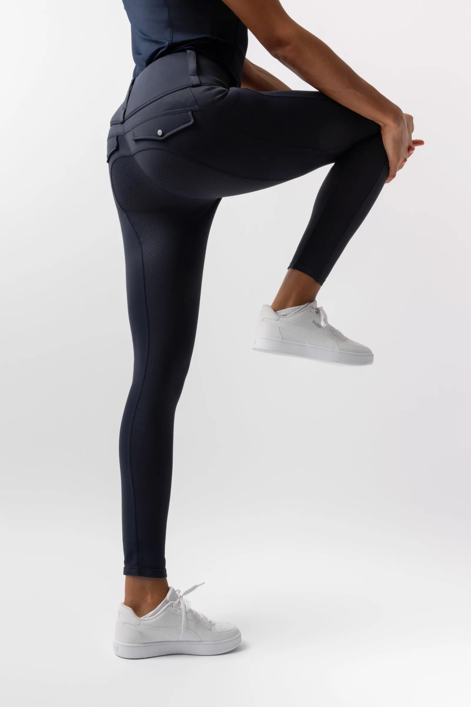 Horze Damenreitleggings Anya mit Vollbesatz aus Silikon UPF 50+*Damen Reitleggings Für Damen