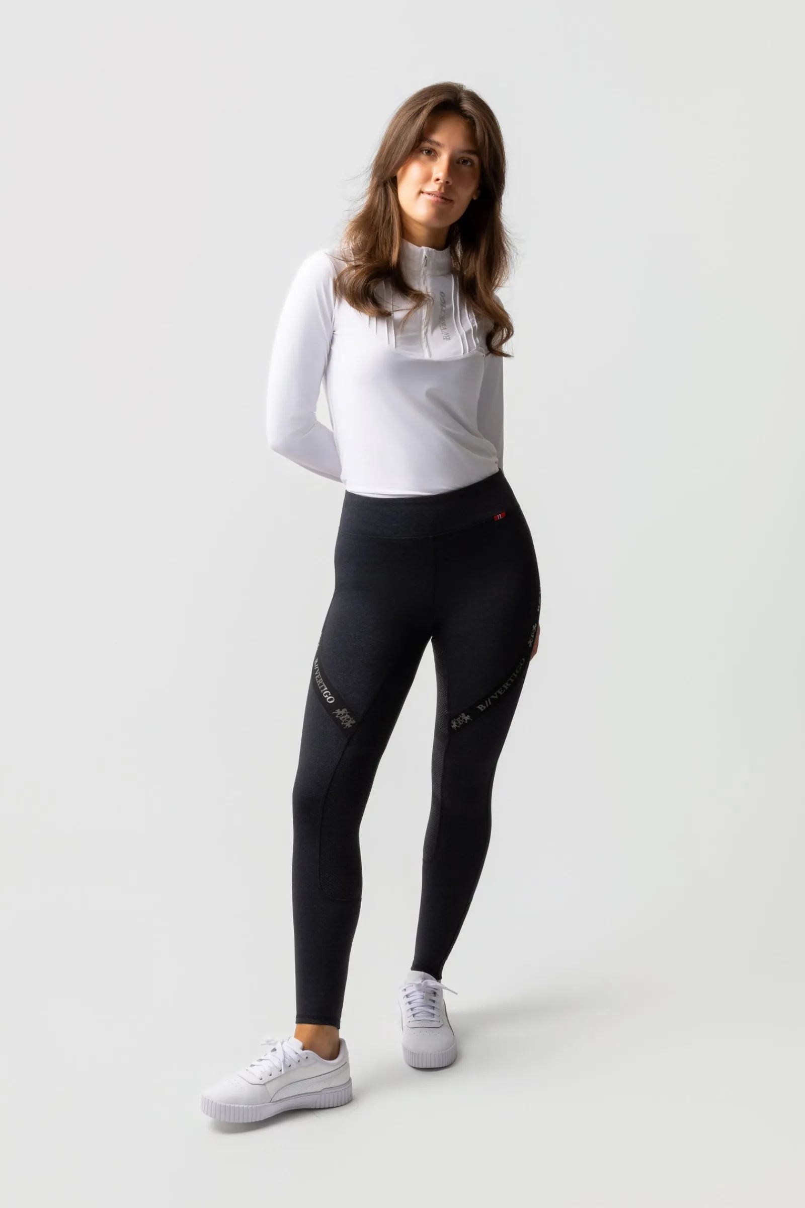 B Vertigo Damenreitleggings Jenny mit Vollbesatz aus Silikon UPF 40+*Damen Reitleggings Für Damen
