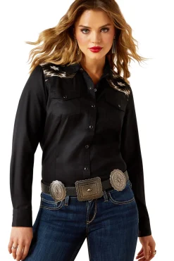 Ariat Dawn Damen Westernhemd mit Druckknöpfen und langen Ärmeln*Damen Shirts & Polos Für Damen