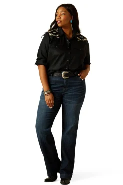 Ariat Dawn Damen Westernhemd mit Druckknöpfen und langen Ärmeln*Damen Shirts & Polos Für Damen