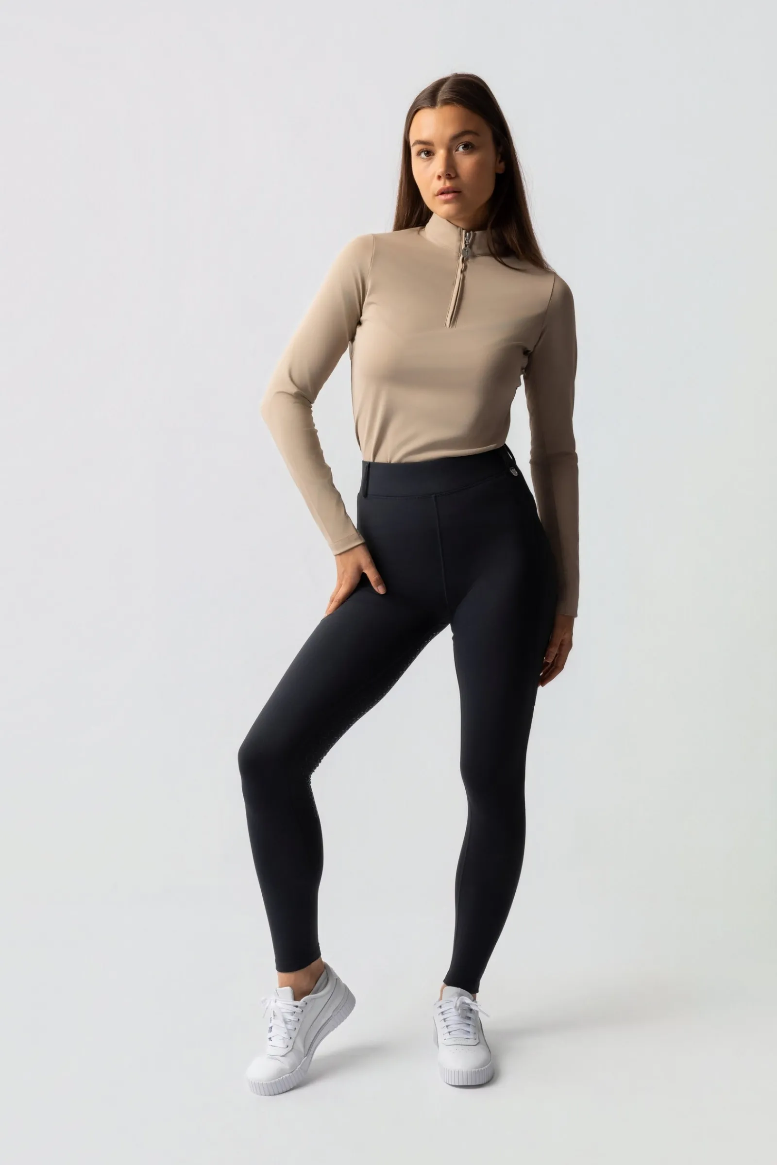 Horze Dea Damen Winter Reitleggings mit Vollbesatz*Damen Thermoreithosen Und -Reitleggins Für Damen