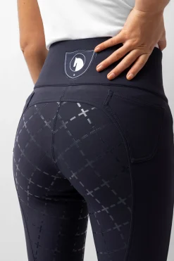 Horze Desiree Damenreithose mit hohem Bund und Silikongrip-Vollbesatz, UPF 50+*Damen Reithose Für Damen Mit Vollbesatz