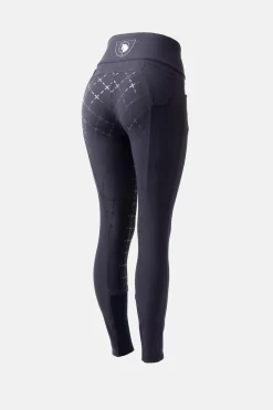 Horze Desiree Damenreithose mit hohem Bund und Silikongrip-Vollbesatz, UPF 50+*Damen Reithose Für Damen Mit Vollbesatz