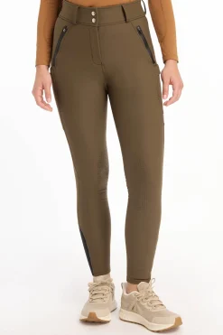 LeMieux Drytex Damen-Winterreithose, wasserdicht mit Kniebesatz*Damen Reithose Für Damen Mit Kniebesatz