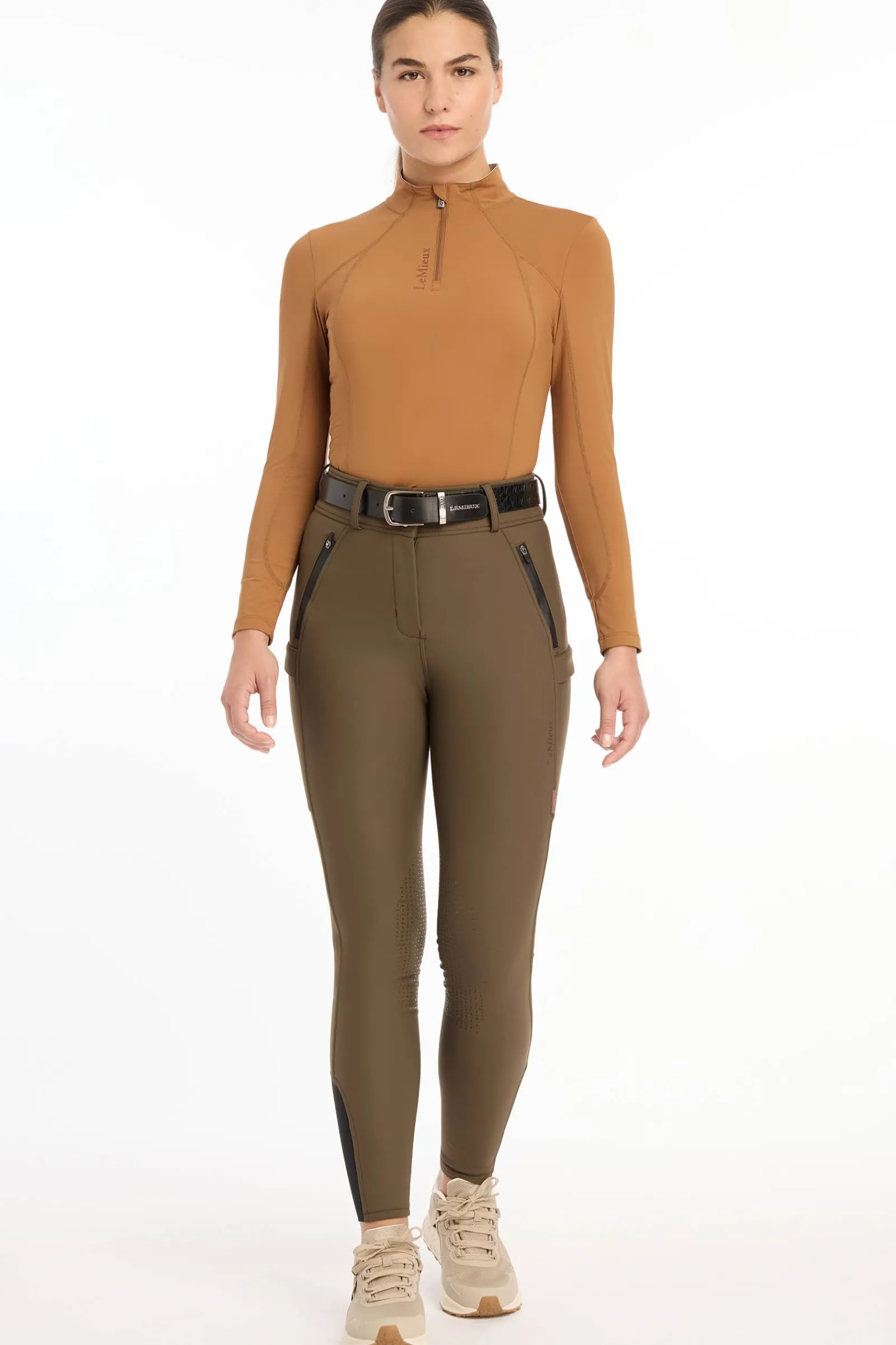 LeMieux Drytex Damen-Winterreithose, wasserdicht mit Kniebesatz*Damen Reithose Für Damen Mit Kniebesatz