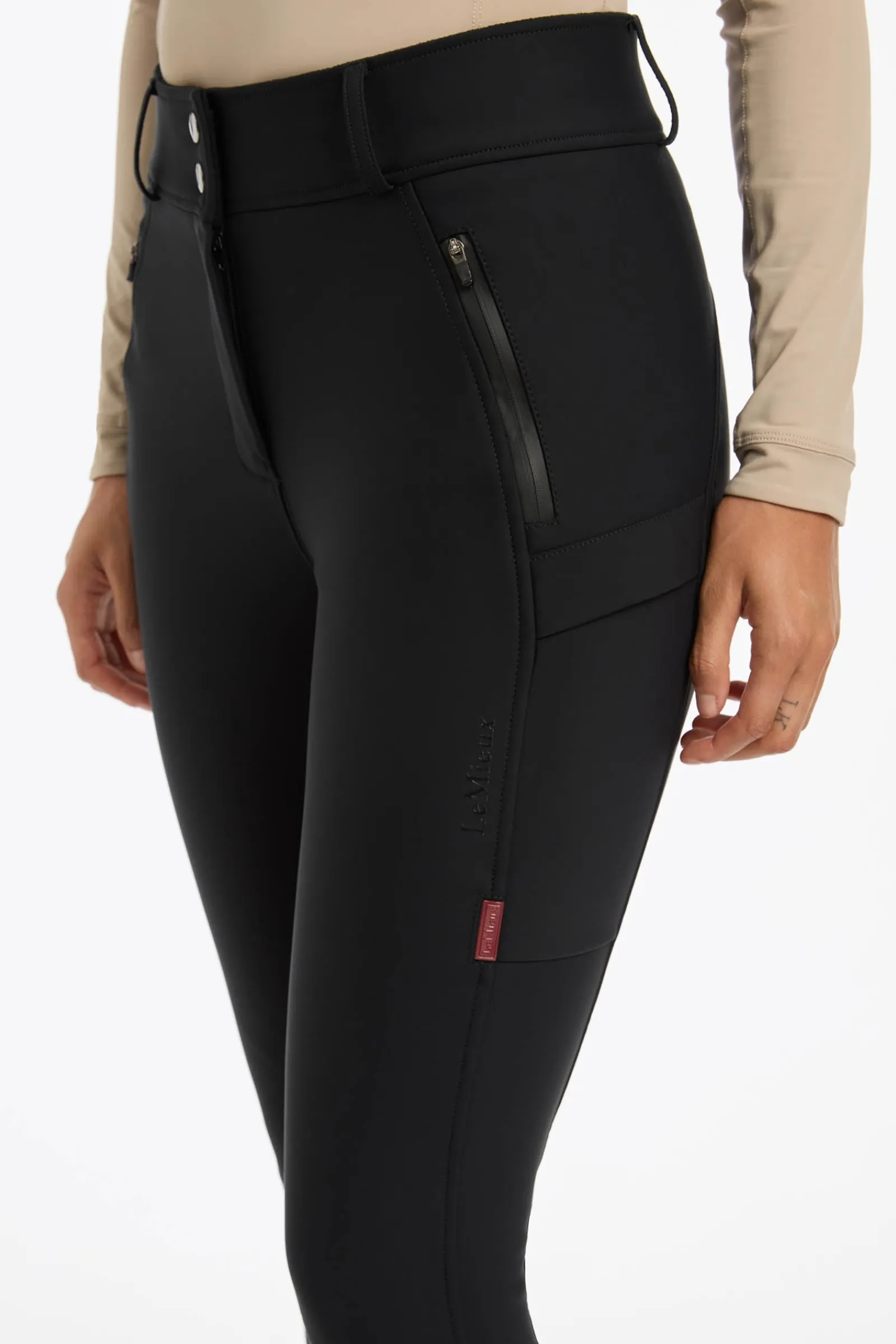 LeMieux Drytex Damen-Winterreithose, wasserdicht mit Kniebesatz*Damen Reithose Für Damen Mit Kniebesatz